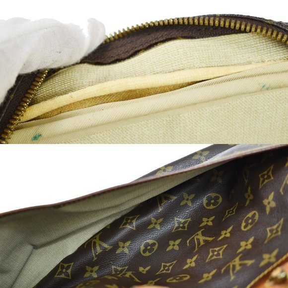 LOUIS VUITTON LV Logo Deauville Hand Bag Monogram Leather Brown - Picture 7 of 16